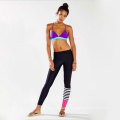 FDA certificated patchwork black slim body seamless yoga pants leggings sweatpants women